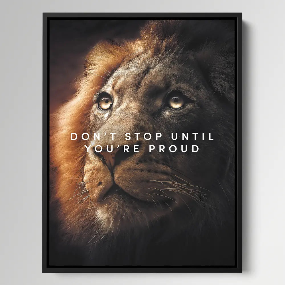 Dont Stop Until You're Proud