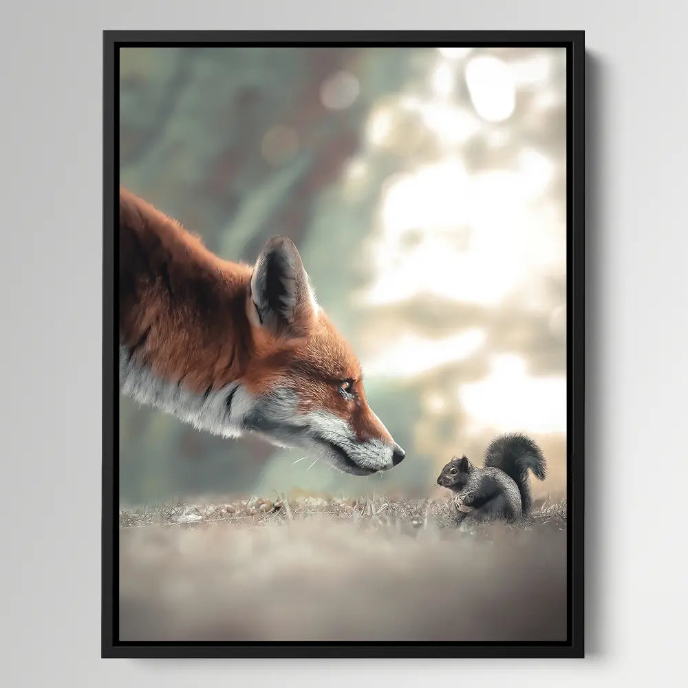 Fox Meets Squirrel