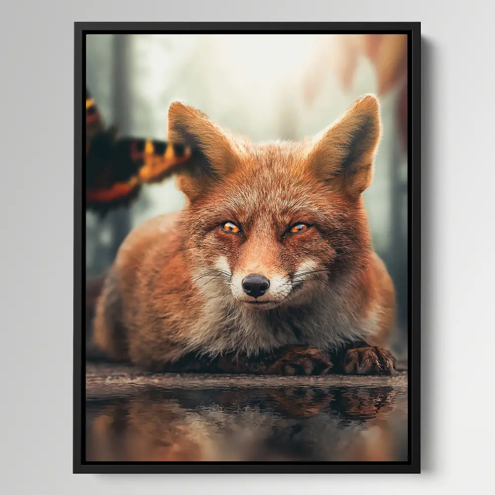 Fox Watching Butterfly