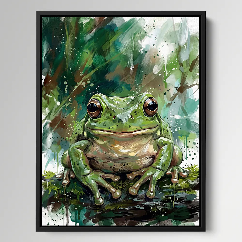 Frog Splatter Painting