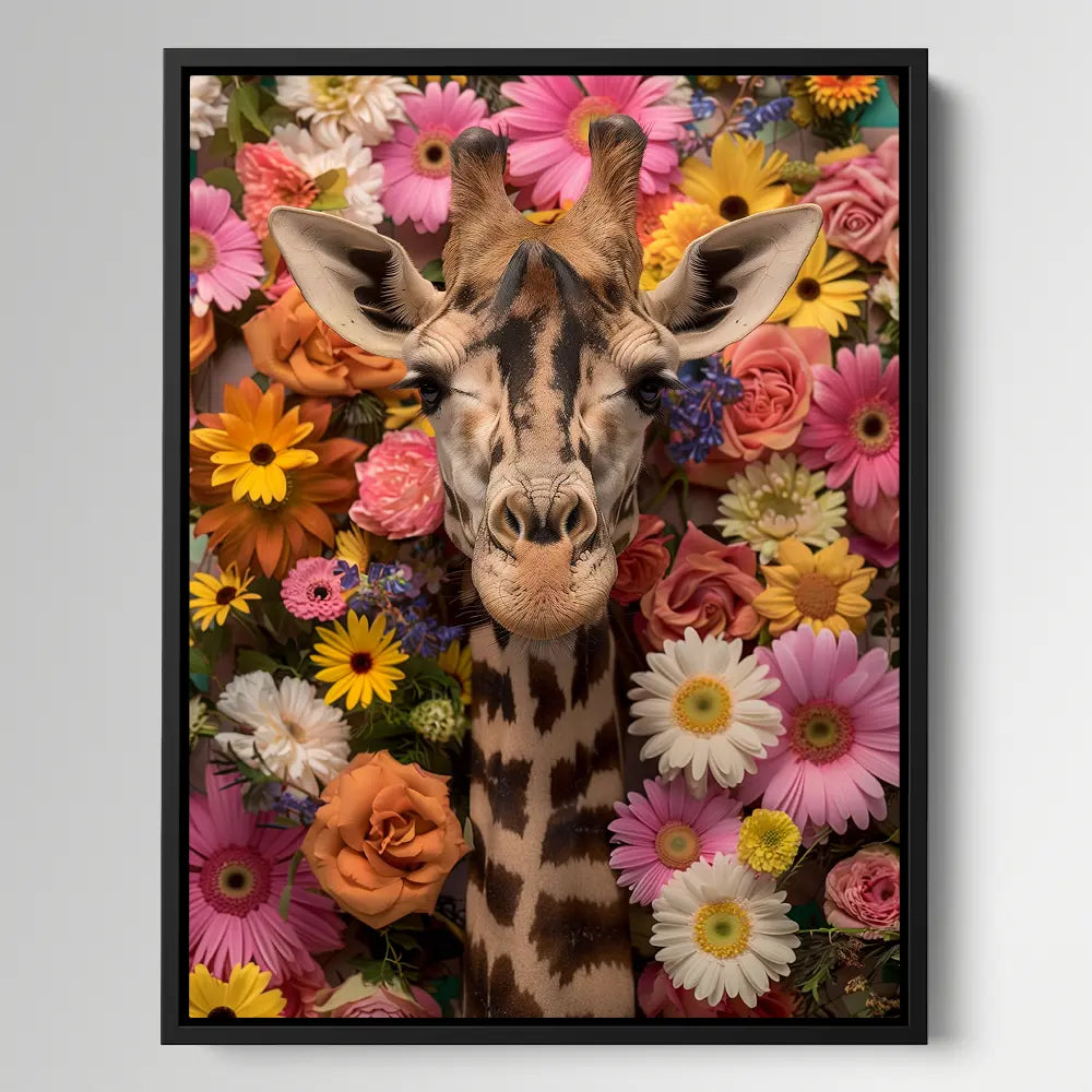 Giraffe Flowers Dream