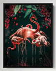 Glowing Flamingos