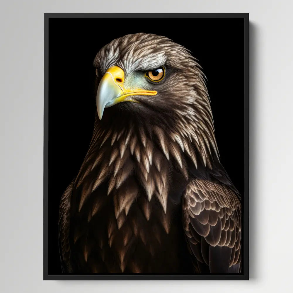 Golden Eagle Black Portrait