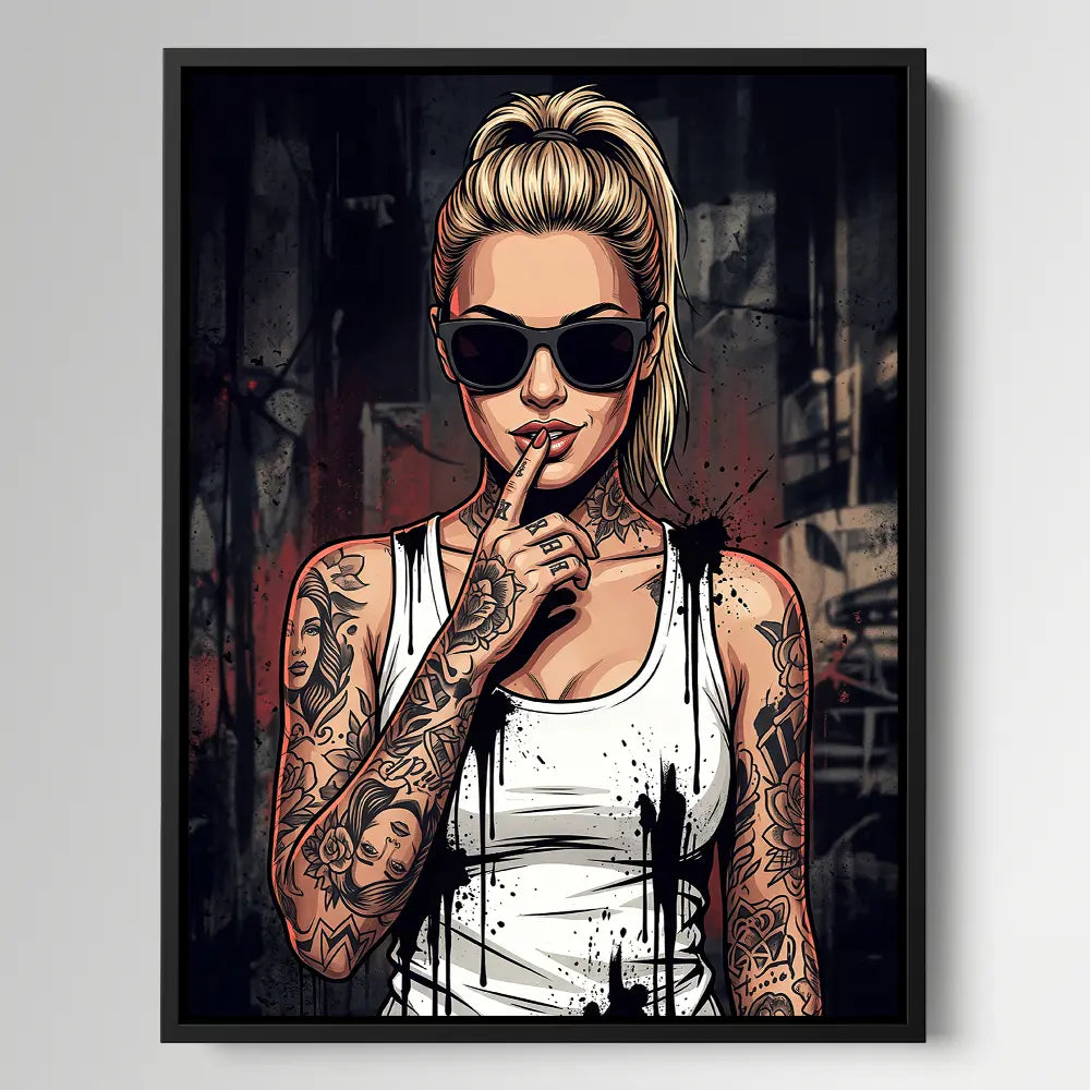 Hot Model Graffiti