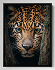 Leopard Hiding Tree