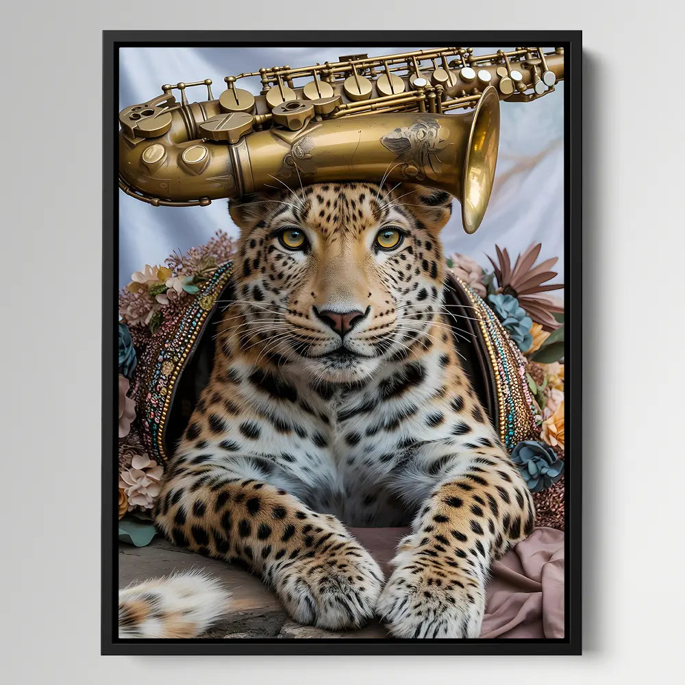 Leopard Saxophone