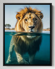 Lion Swimming