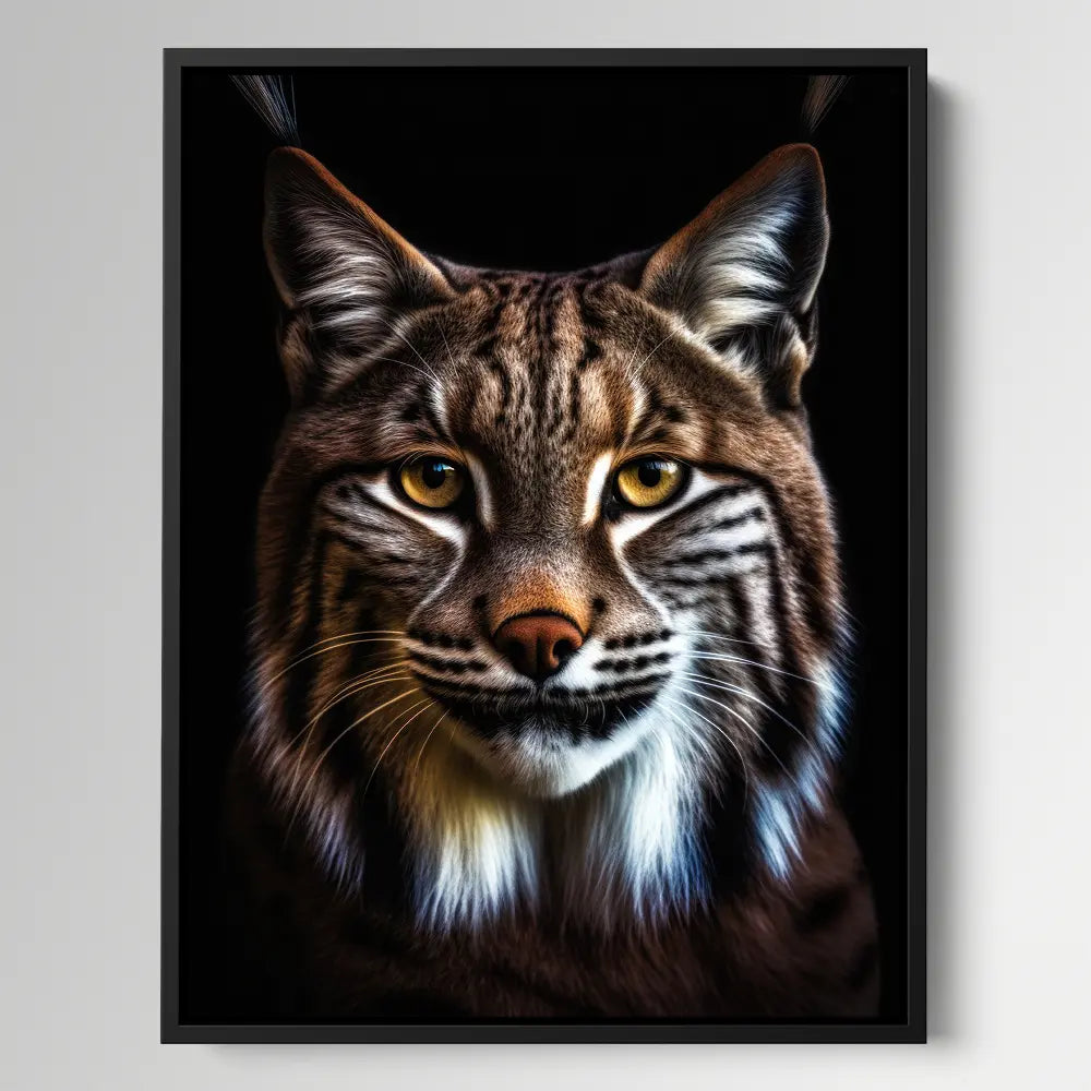 Lynx Black Portrait