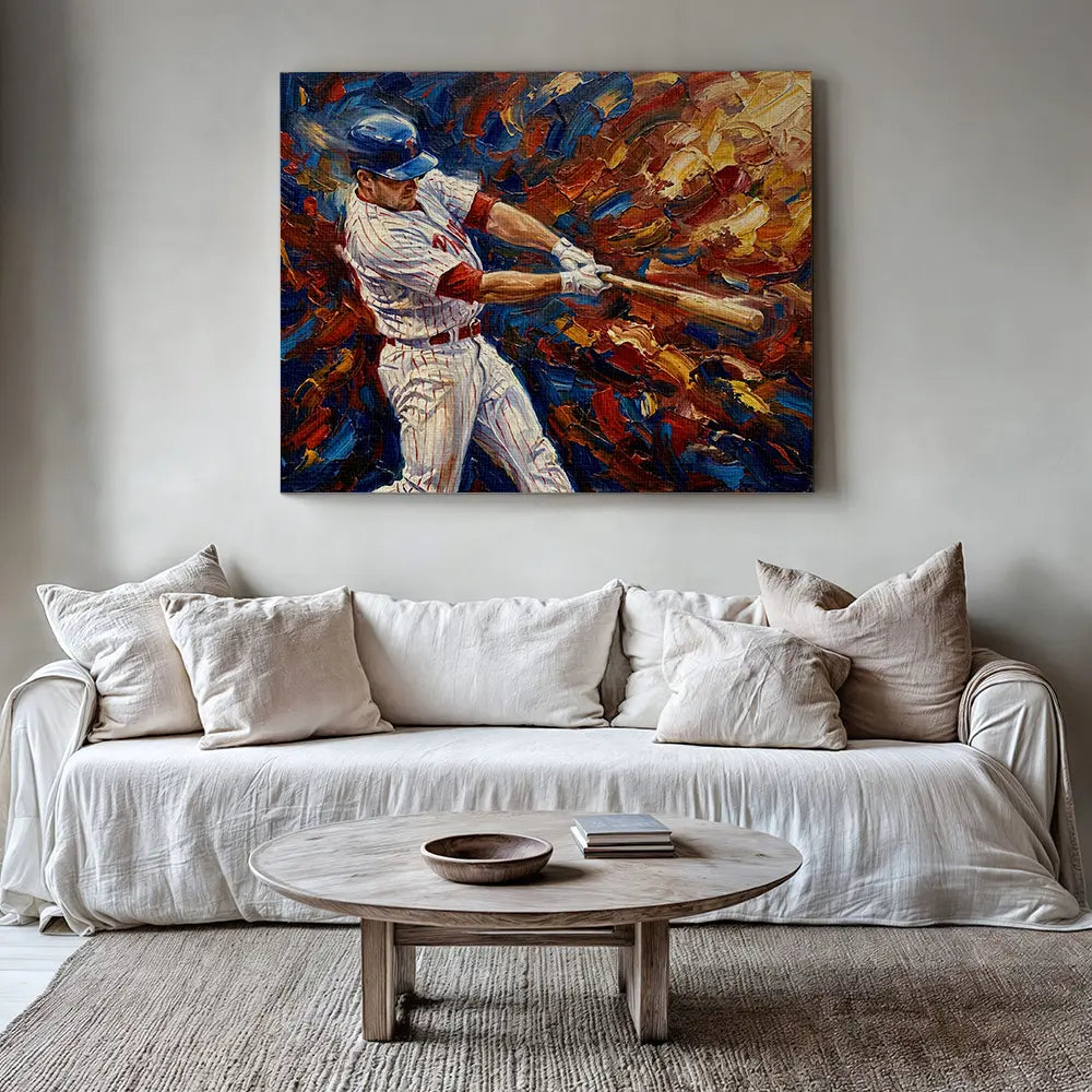 Baseball Player Painting