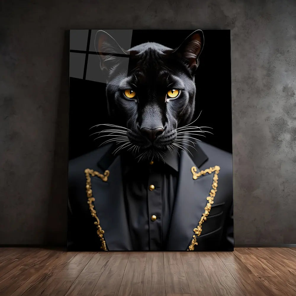Black Leopard Suit