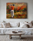 Golf Player Painting